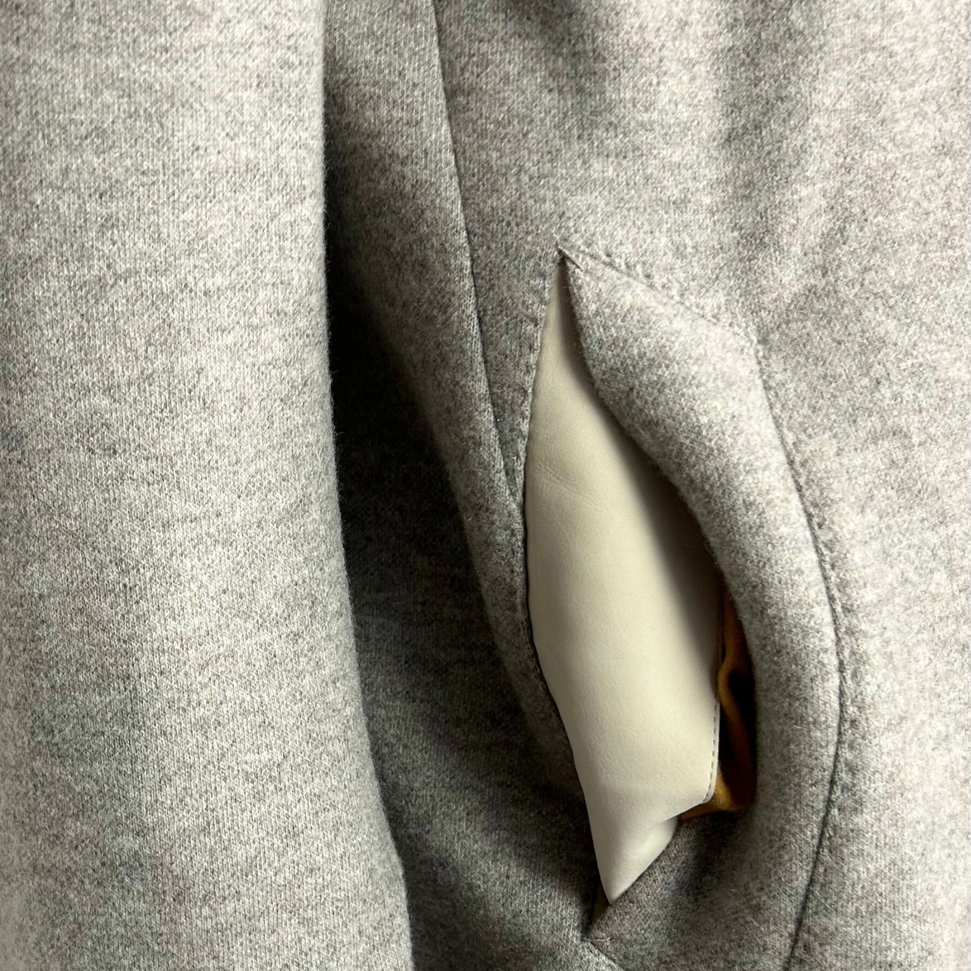 Gray Melange Coat made of  Cashmere (EU 48)
