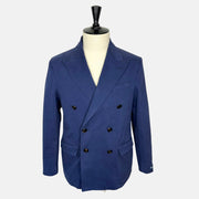 Blue Double-Breasted Blazer made of Cotton/Elastane (EU 52)