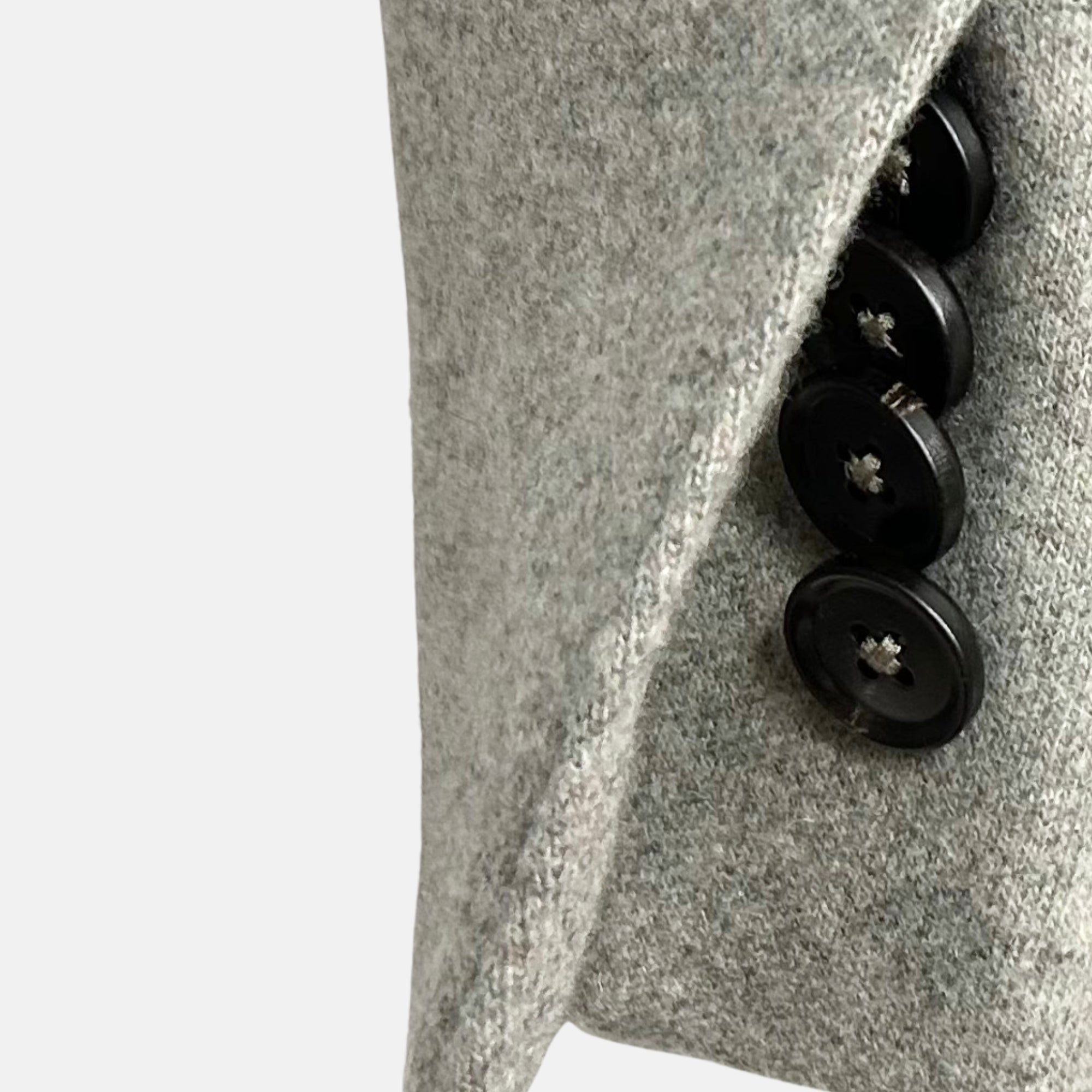 Gray Melange Coat made of  Cashmere (EU 48)