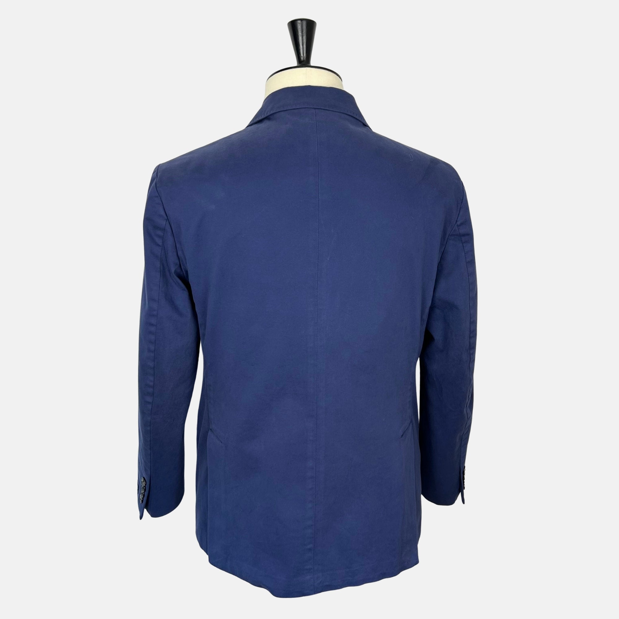 Blue Double-Breasted Blazer made of Cotton/Elastane (EU 52)