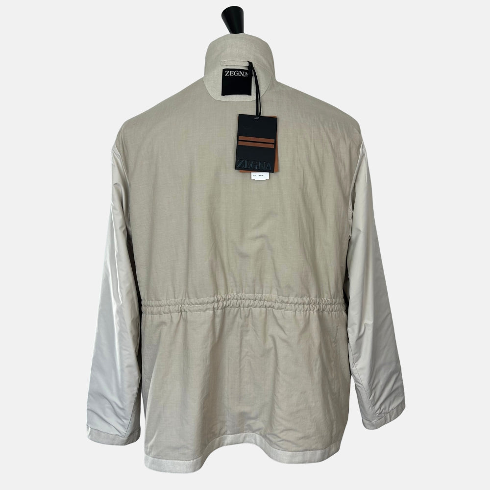 Ecru Jacket made of Linen/Wool (EU 54)