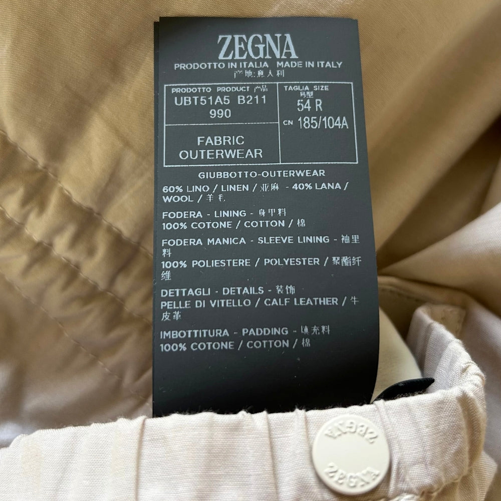 Ecru Jacket made of Linen/Wool (EU 54)
