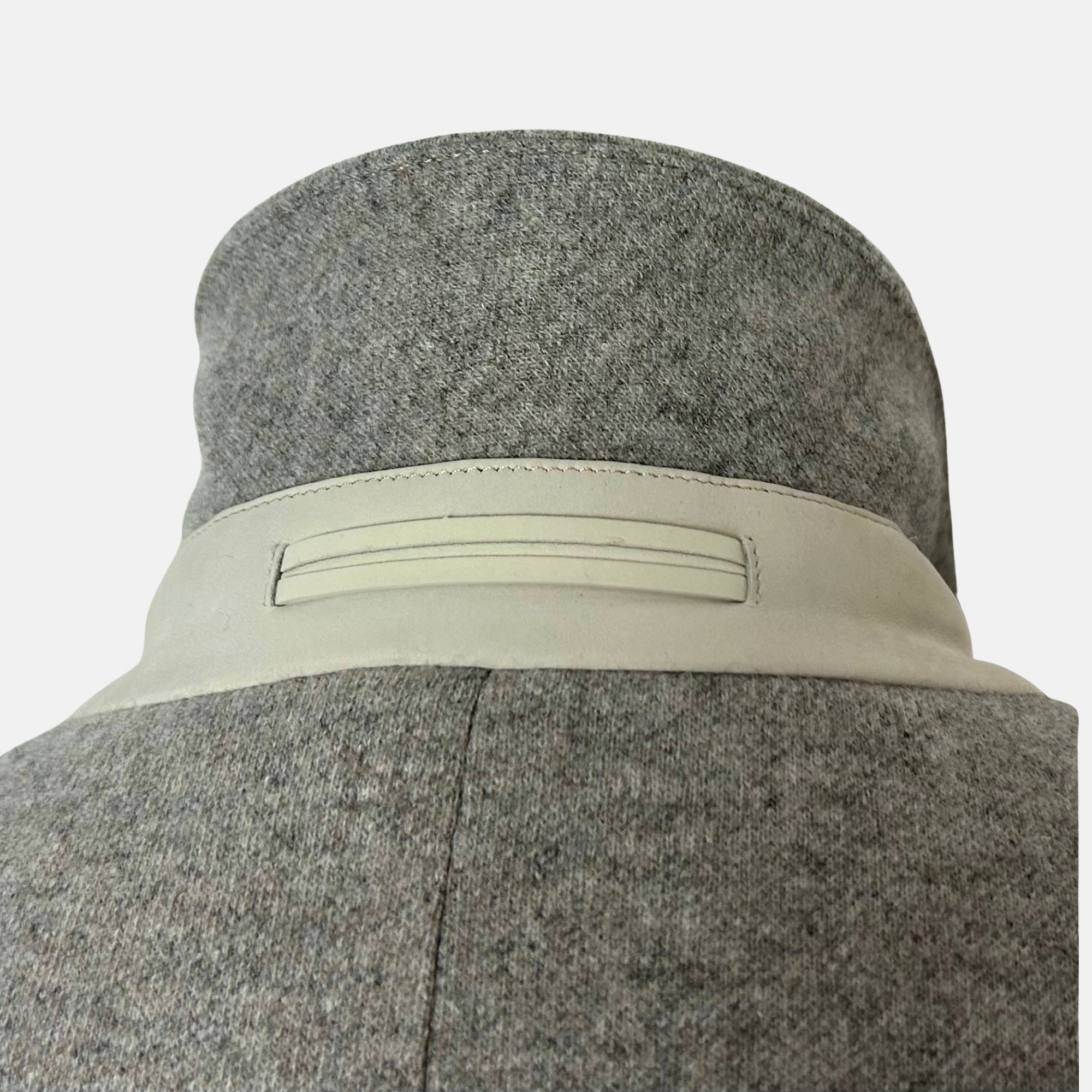 Gray Melange Coat made of  Cashmere (EU 48)