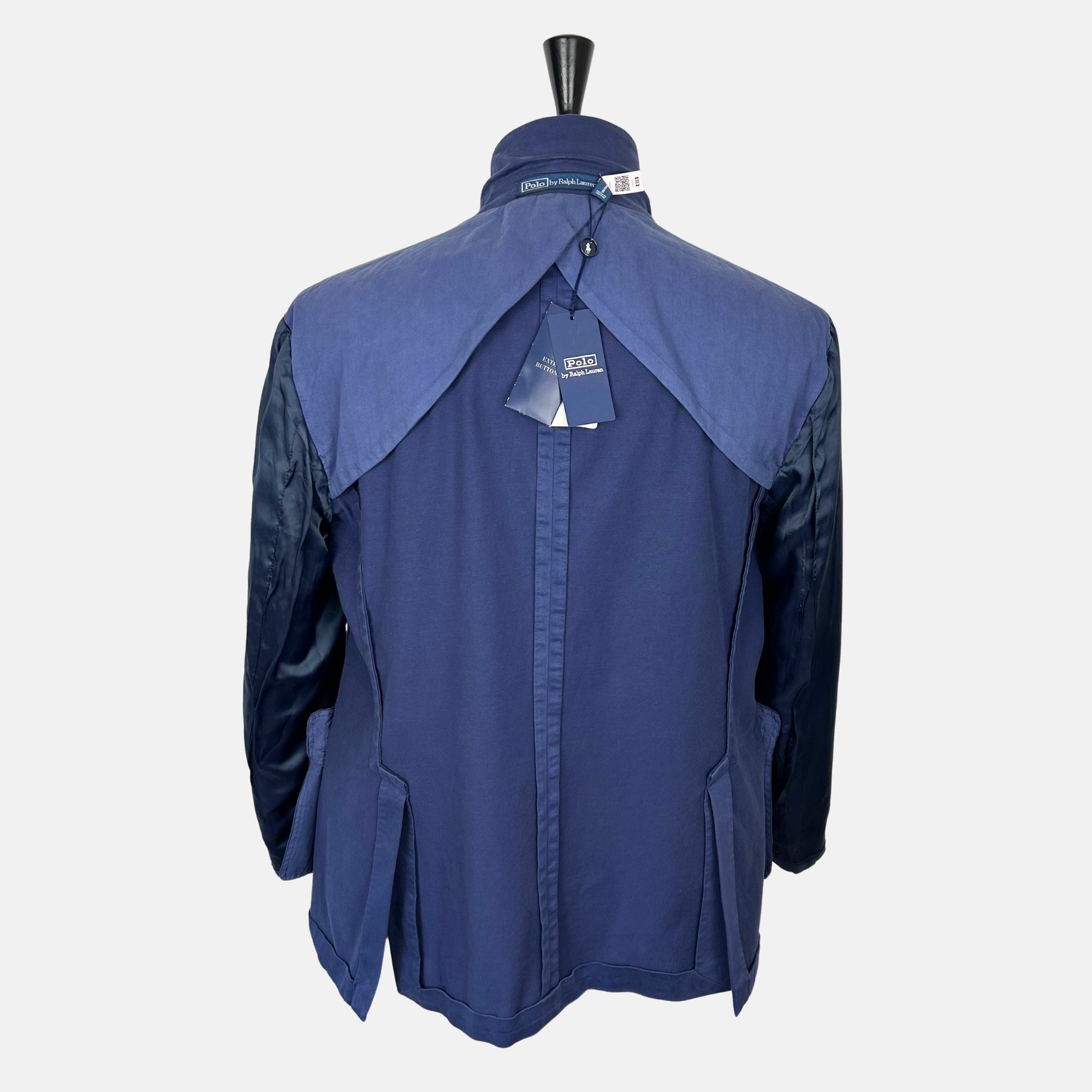 Blue Double-Breasted Blazer made of Cotton/Elastane (EU 52)