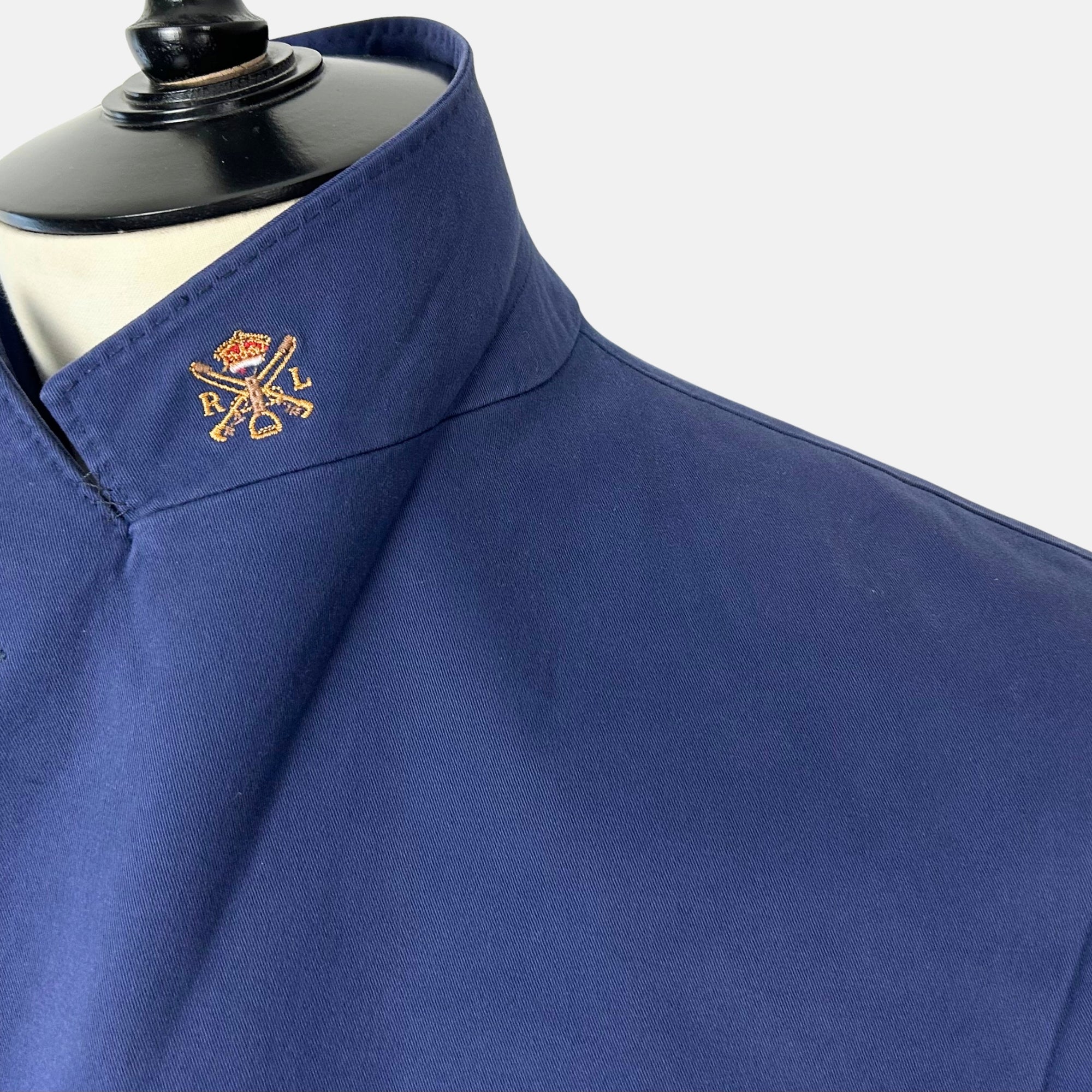 Blue Double-Breasted Blazer made of Cotton/Elastane (EU 52)