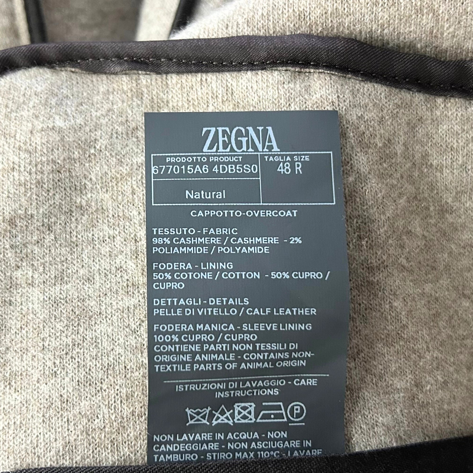 Gray Melange Coat made of  Cashmere (EU 48)