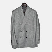 Black-White Checkered Suit made of Wool (EU 50)