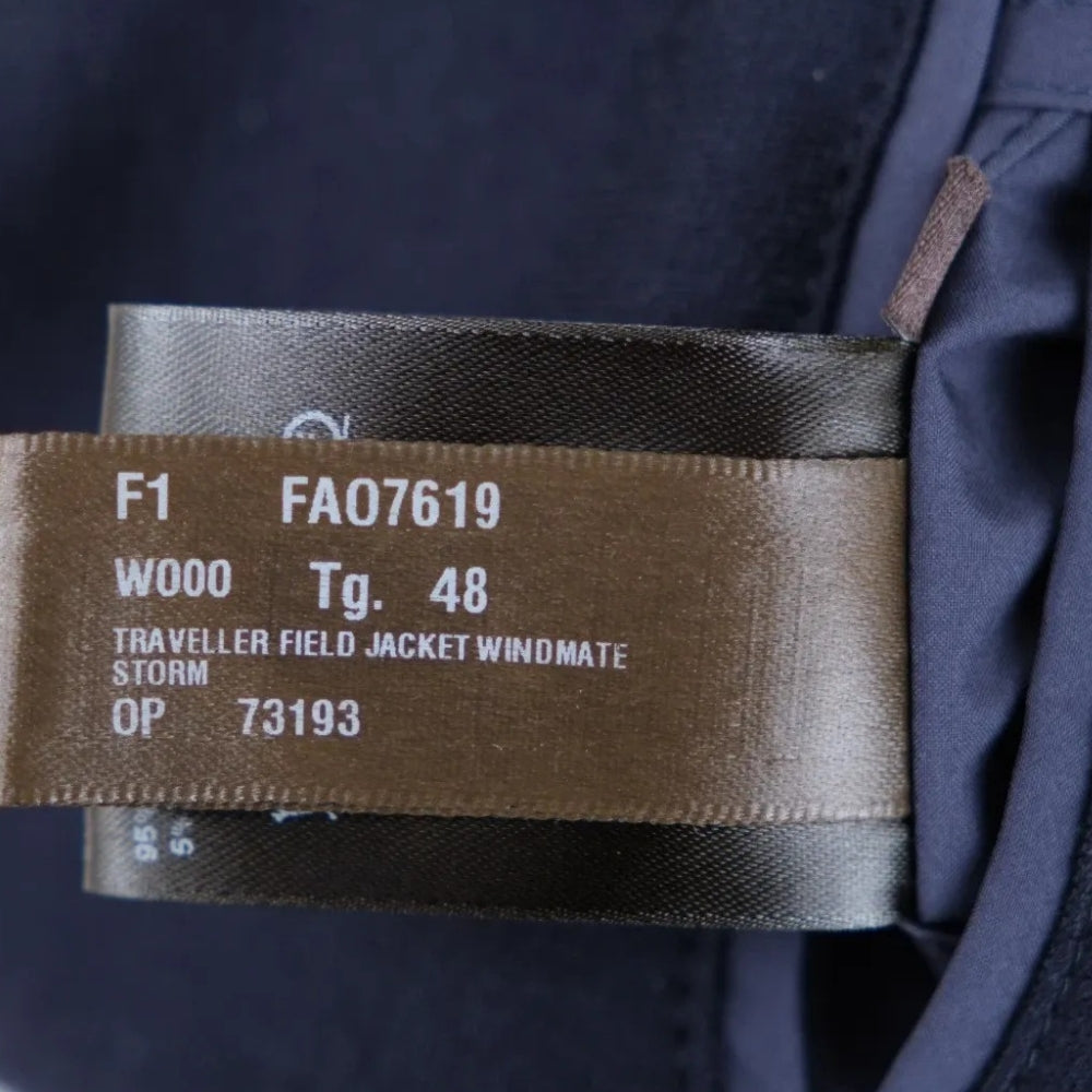 Navy Blue Cashmere Lined "Traveller" Jacket