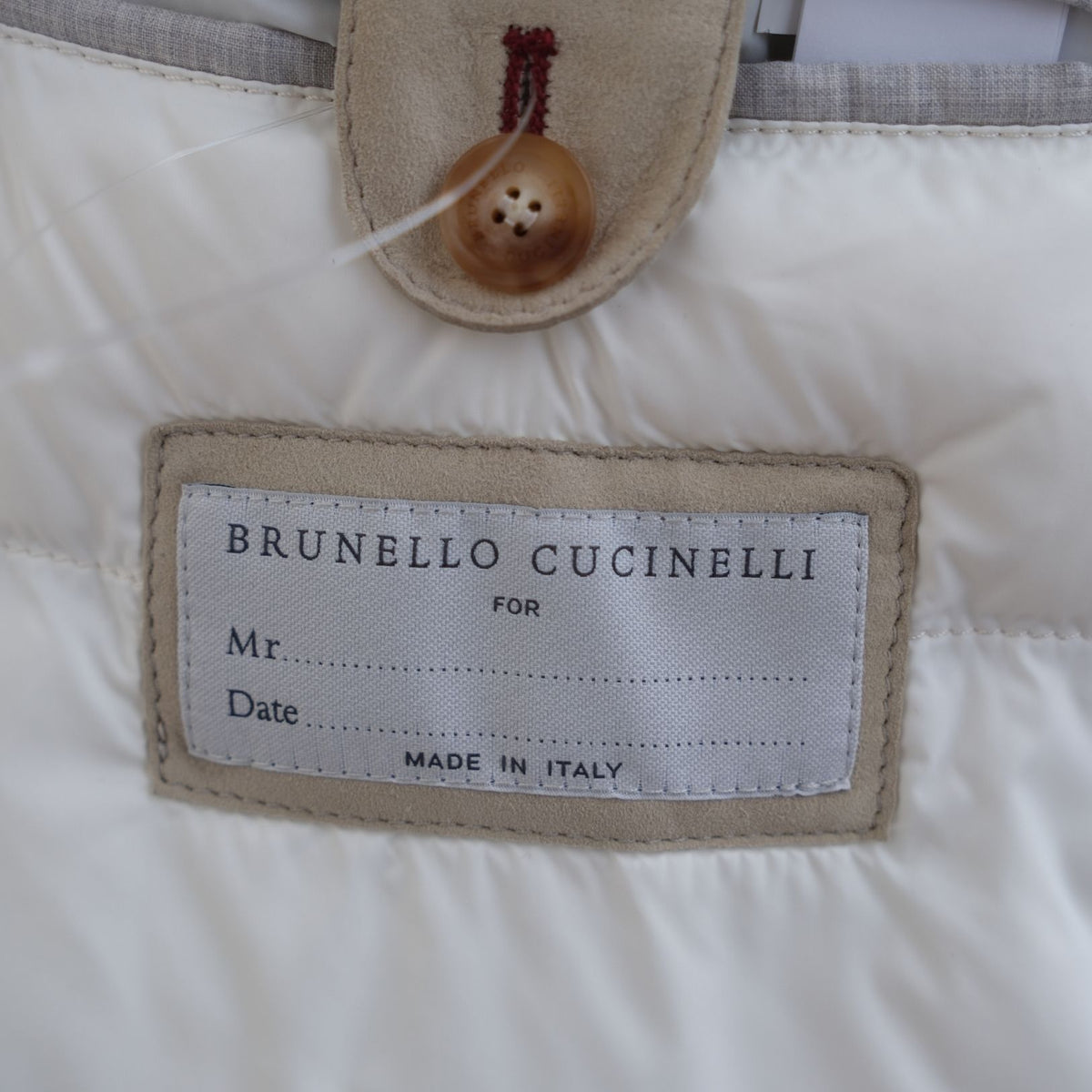 Brunello Cucinelli Suede Leather Vest Beige (M)