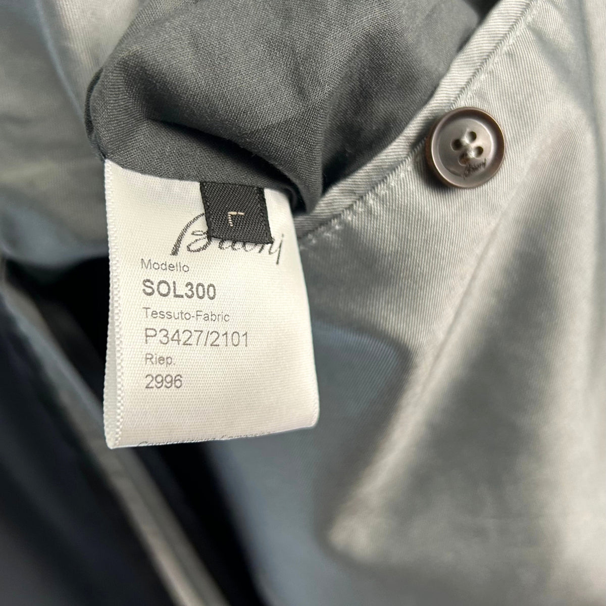 Brioni Coat Silver Grey (L)
