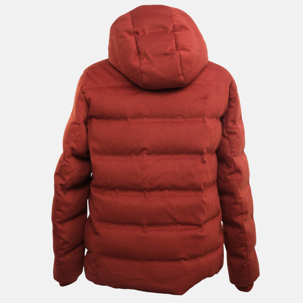 Red C.O.L.D. Cashmere Puffer Down Jacket