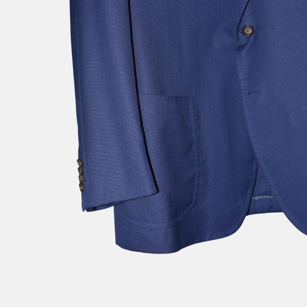 Blue Hopsack Wool Blazer (EU 56)