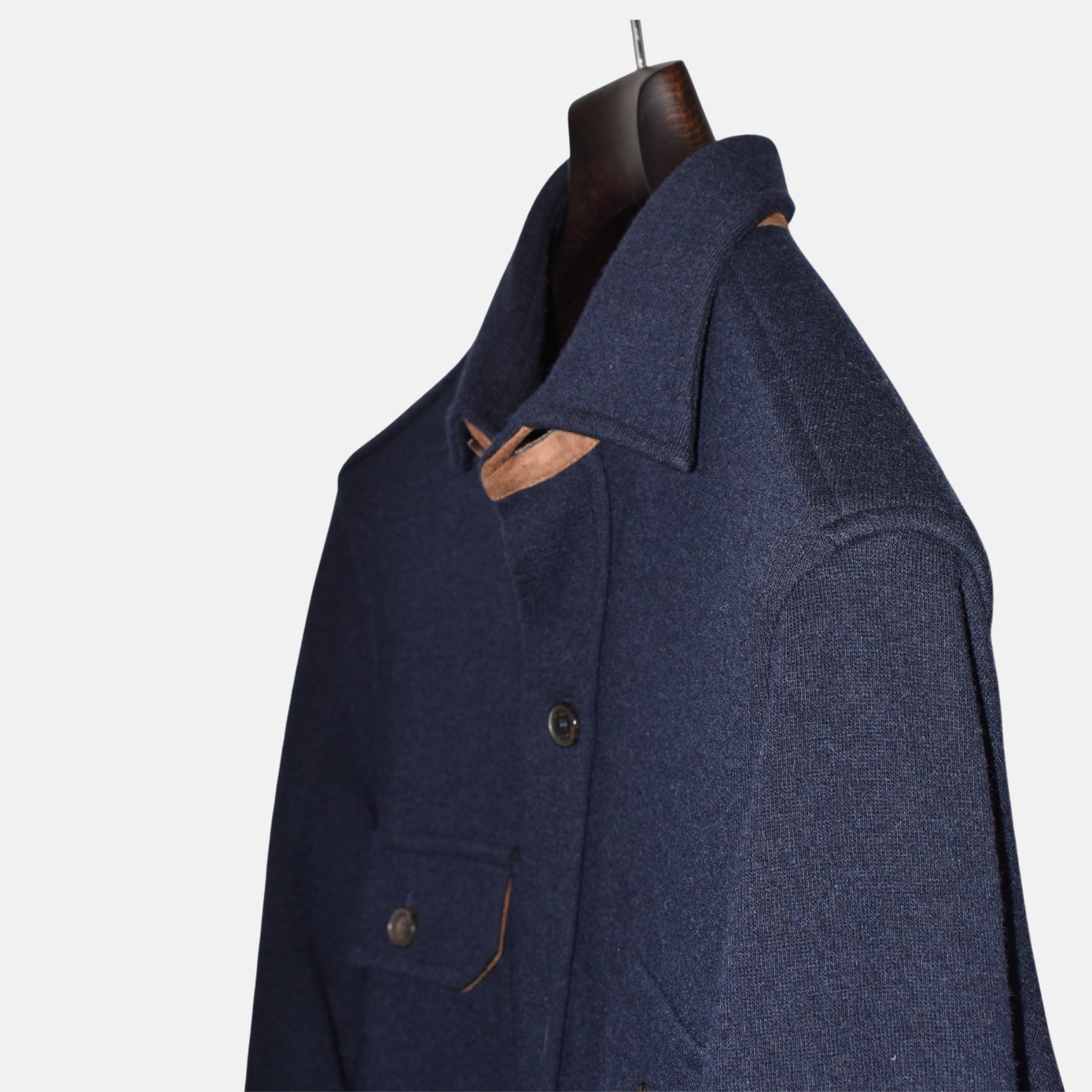 Navy Blue Overshirt made of Wool (M)