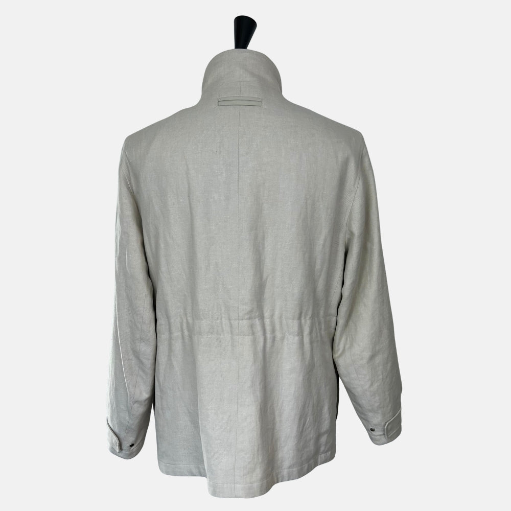 Ecru Jacket made of Linen/Wool (EU 54)