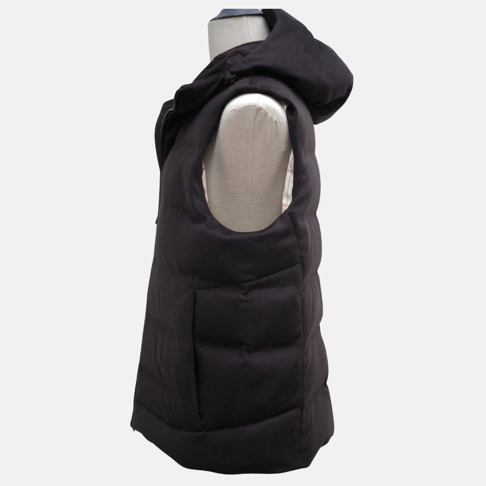 Dark Charcoal C.O.L.D. Cashmere Puffer Down Vest
