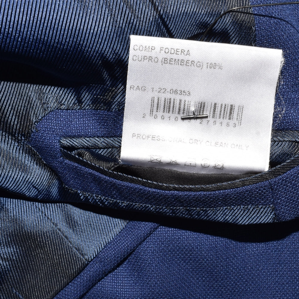 Blue Hopsack Wool Blazer (EU 56)