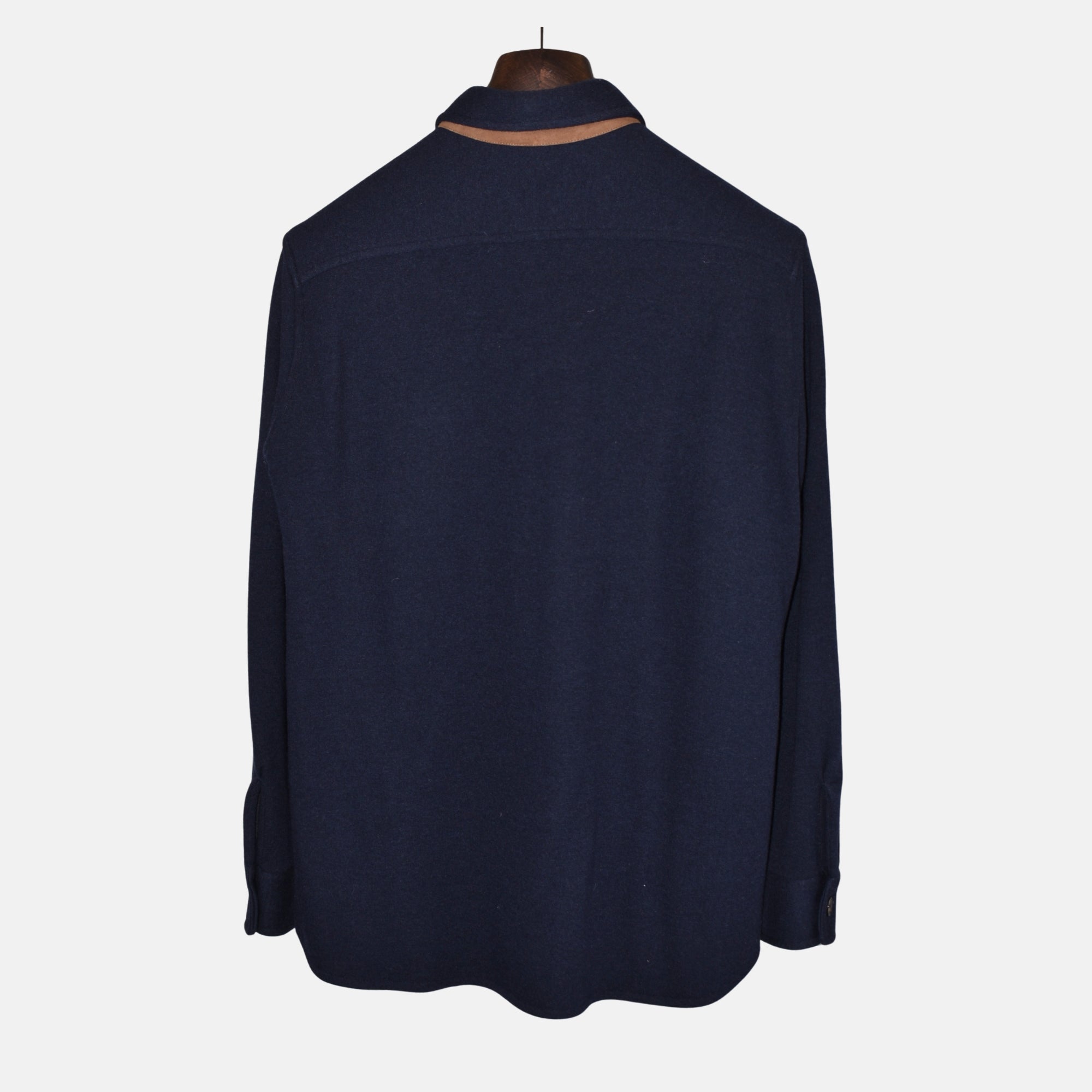 Navy Blue Overshirt made of Wool (M)
