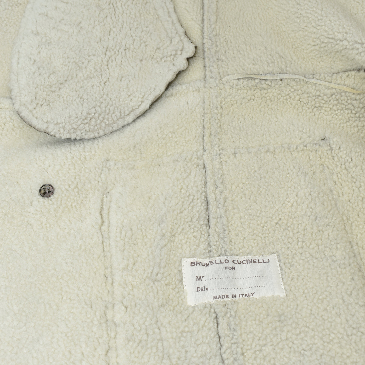 Light Brown Double Breasted Shearling Coat (L)