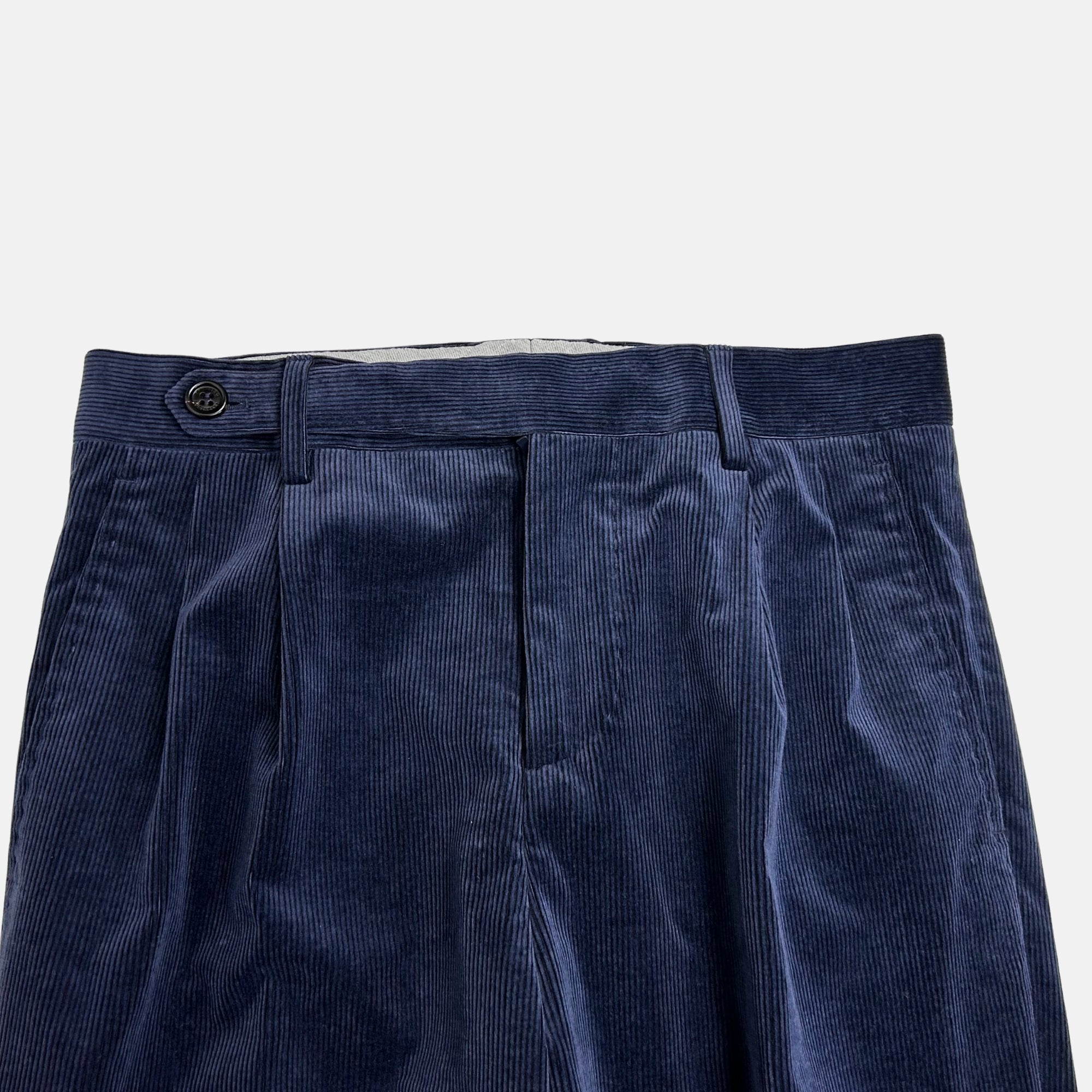 Navy Corduroy Suit made of Cotton/Cashmere (EU 44)