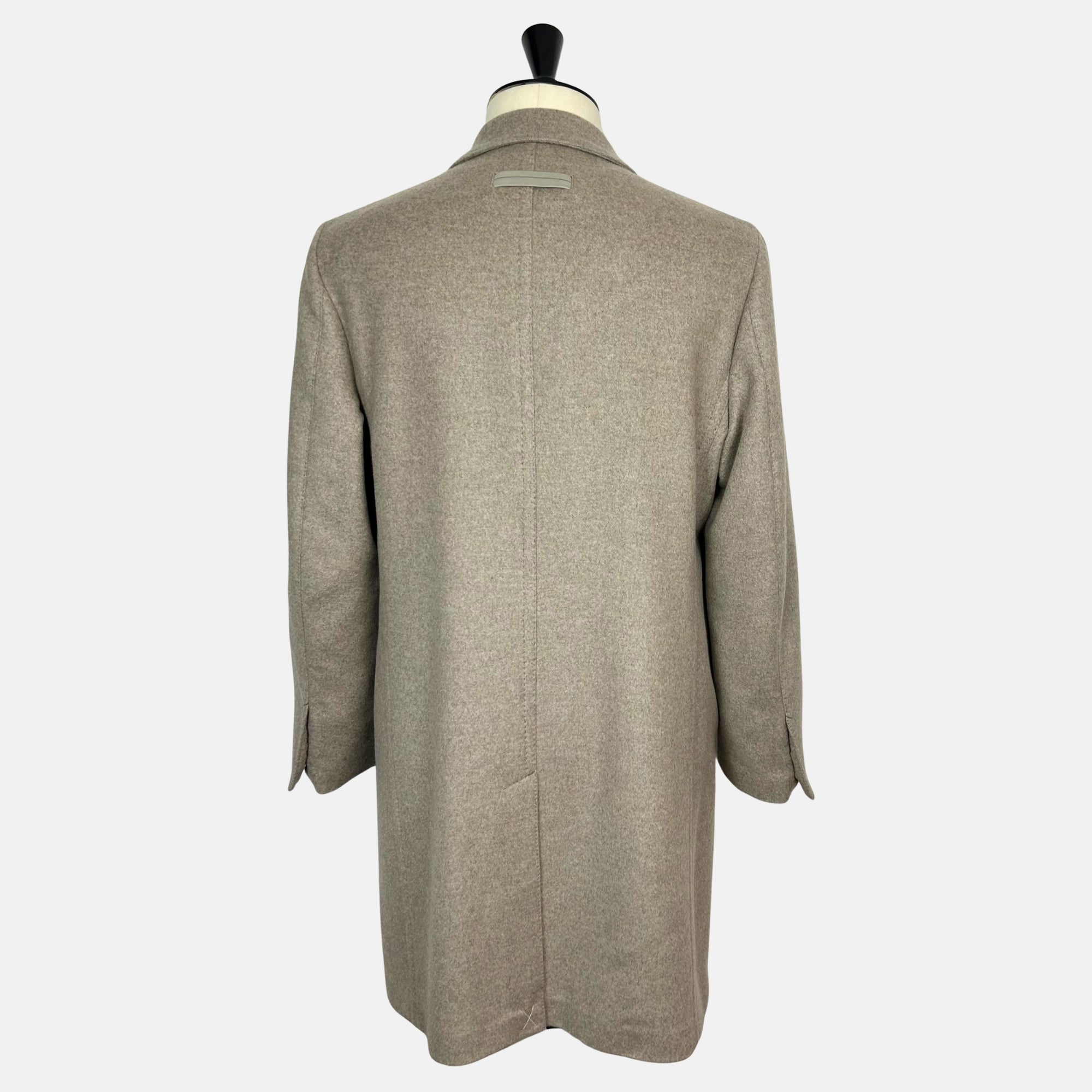 Greige Melange Coat made of Cashmere (EU 52)