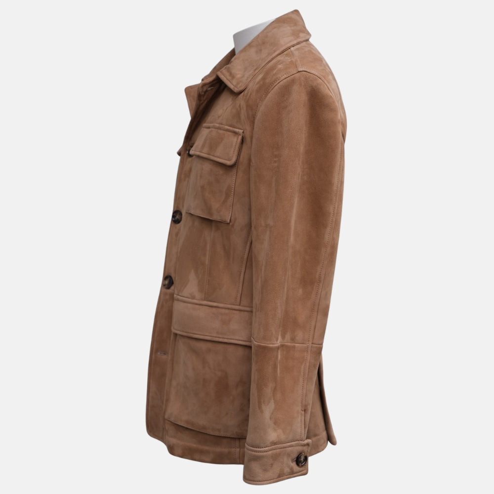 Brown Traveller Shearling Field Jacket (M)