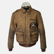 Brown Jacket made of Leather (L)