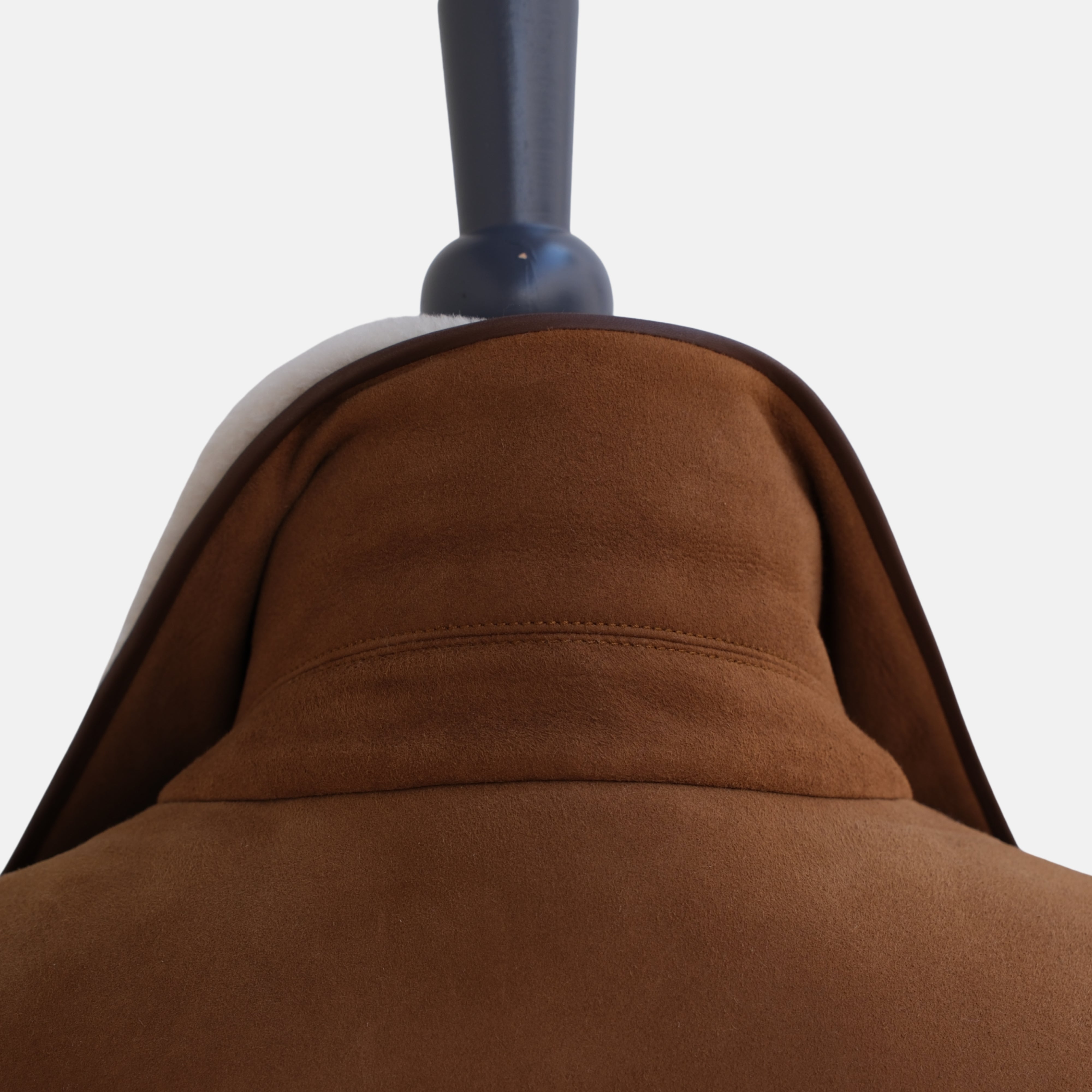 Brown Shearling Pea Coat (XL)
