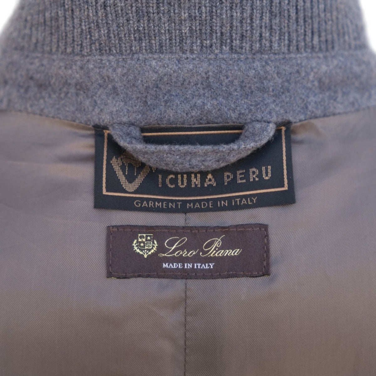 Loro Piana Vicuna Blend Puffer Jacket Grey Melange (XL)