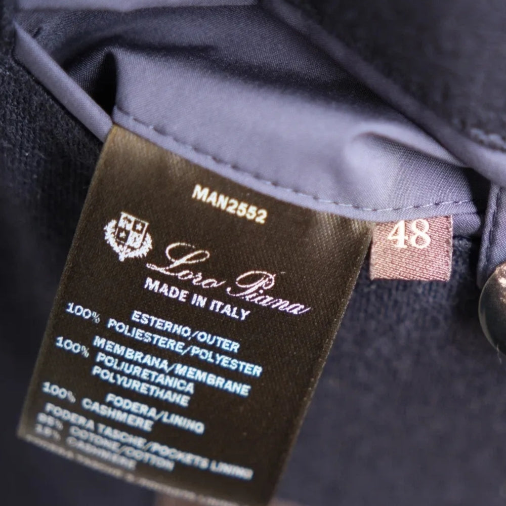 Navy Blue Cashmere Lined "Traveller" Jacket