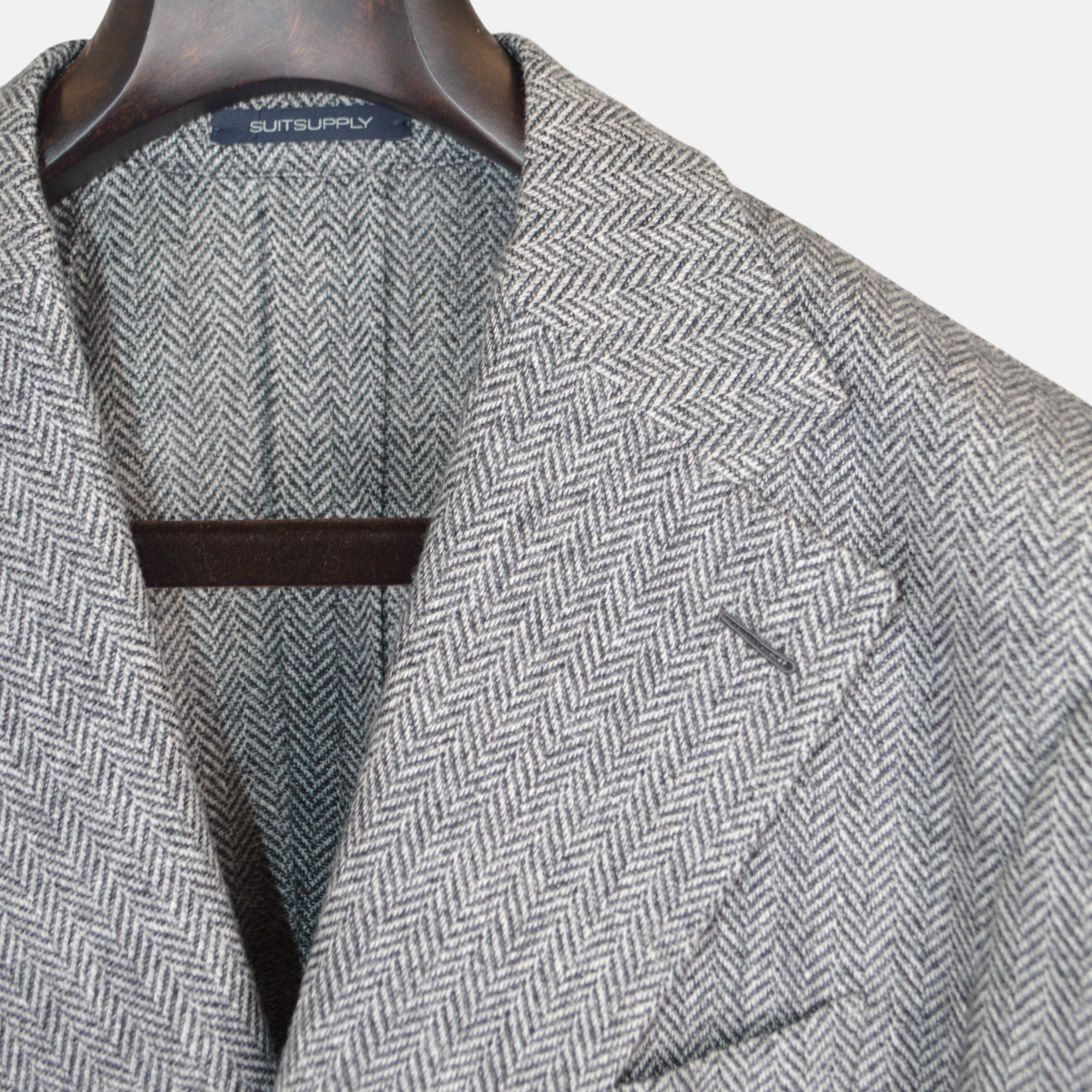 Grey Patterned Suit made of Wool/Cashmere (EU 56)