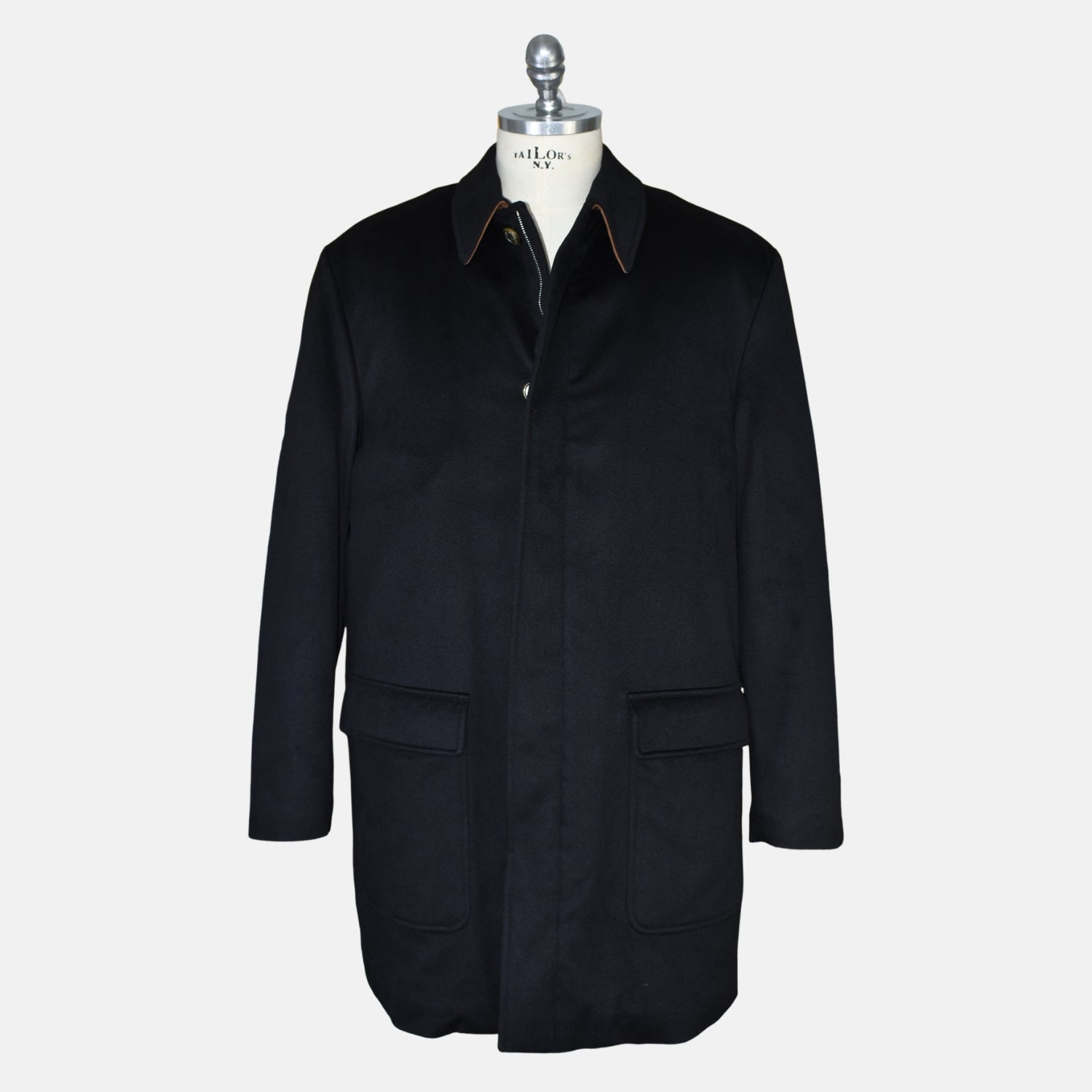 Black Beaver Lined "Storm System" Parka made of Cashmere (L)