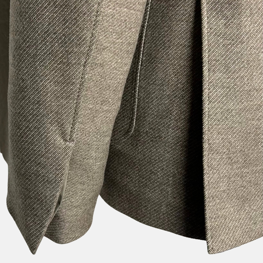 Greige Patterned Blazer made of Wool/Cashmere (EU 50)