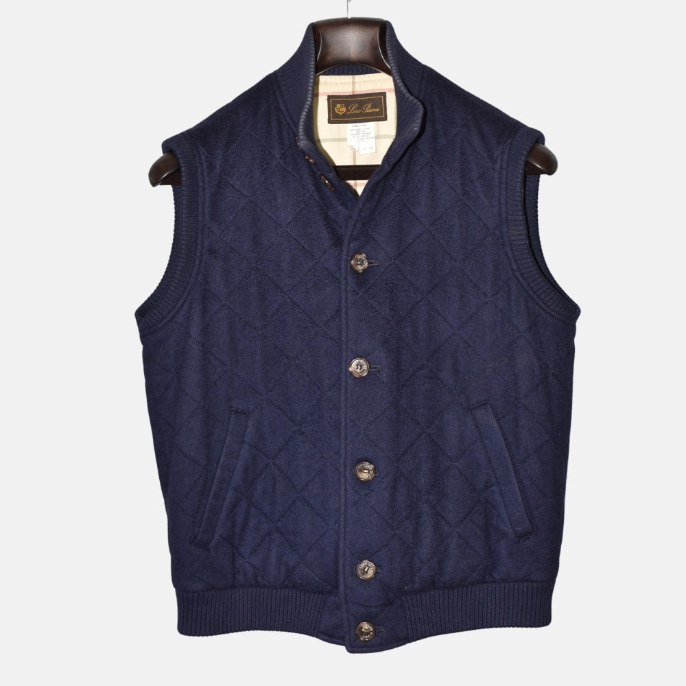 Navy Blue Vest made of Cashmere (S)