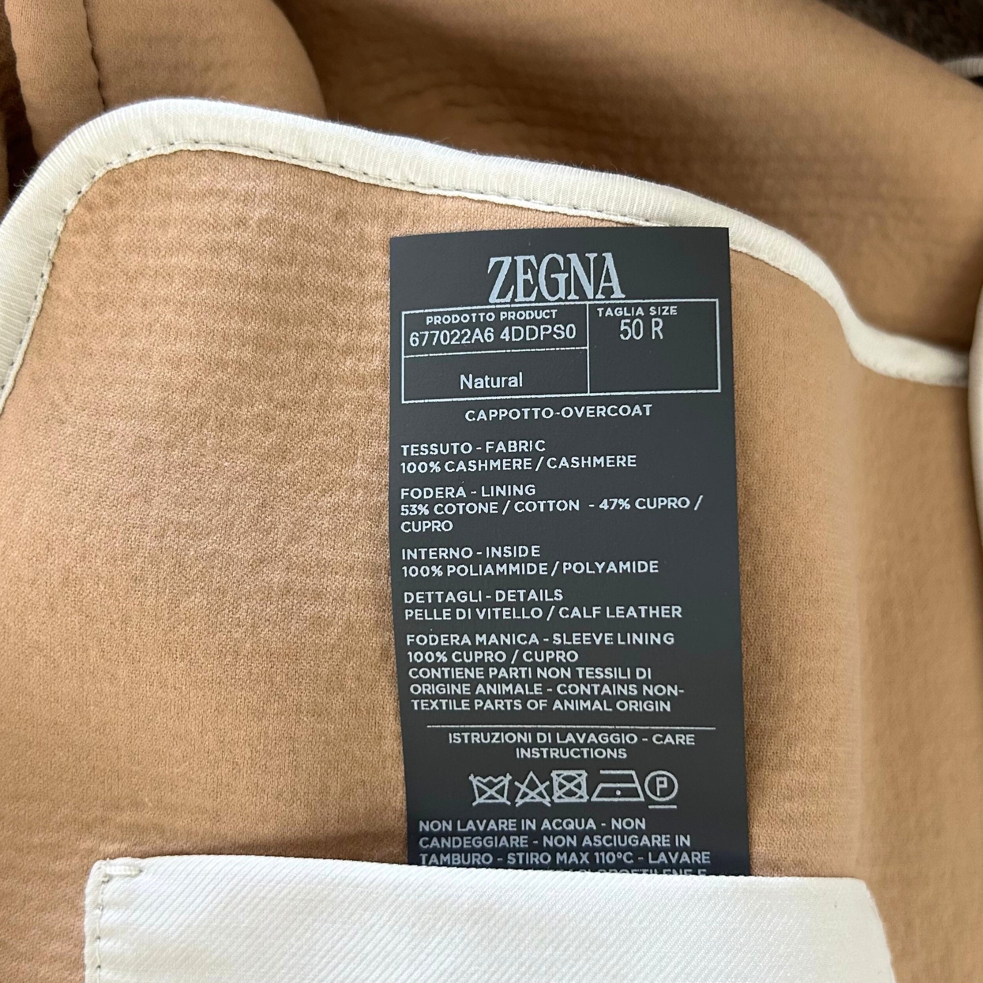Gray-Beige  Coat made of Cashmere (EU 50)