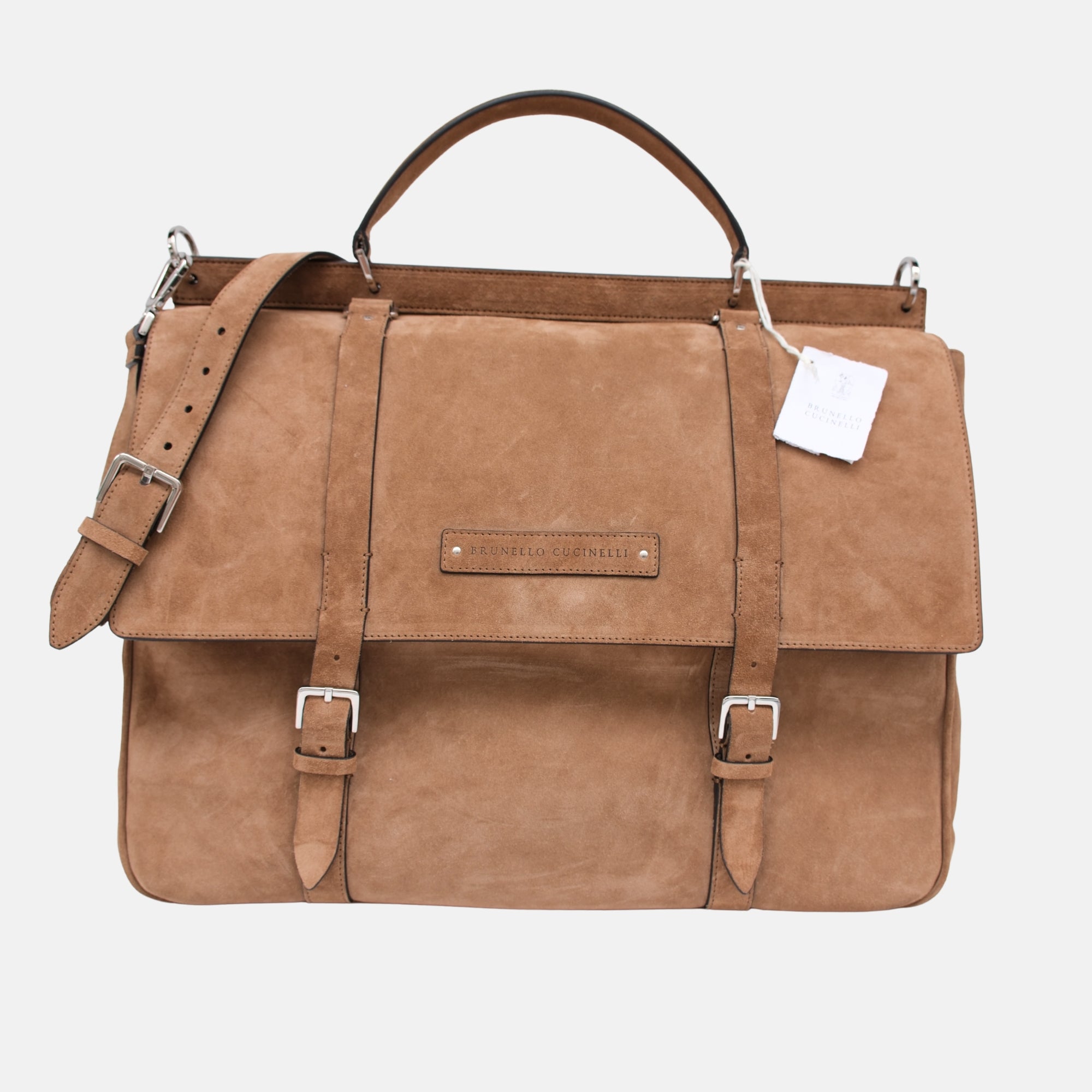 Brown Briefcase made of Leather (OS)
