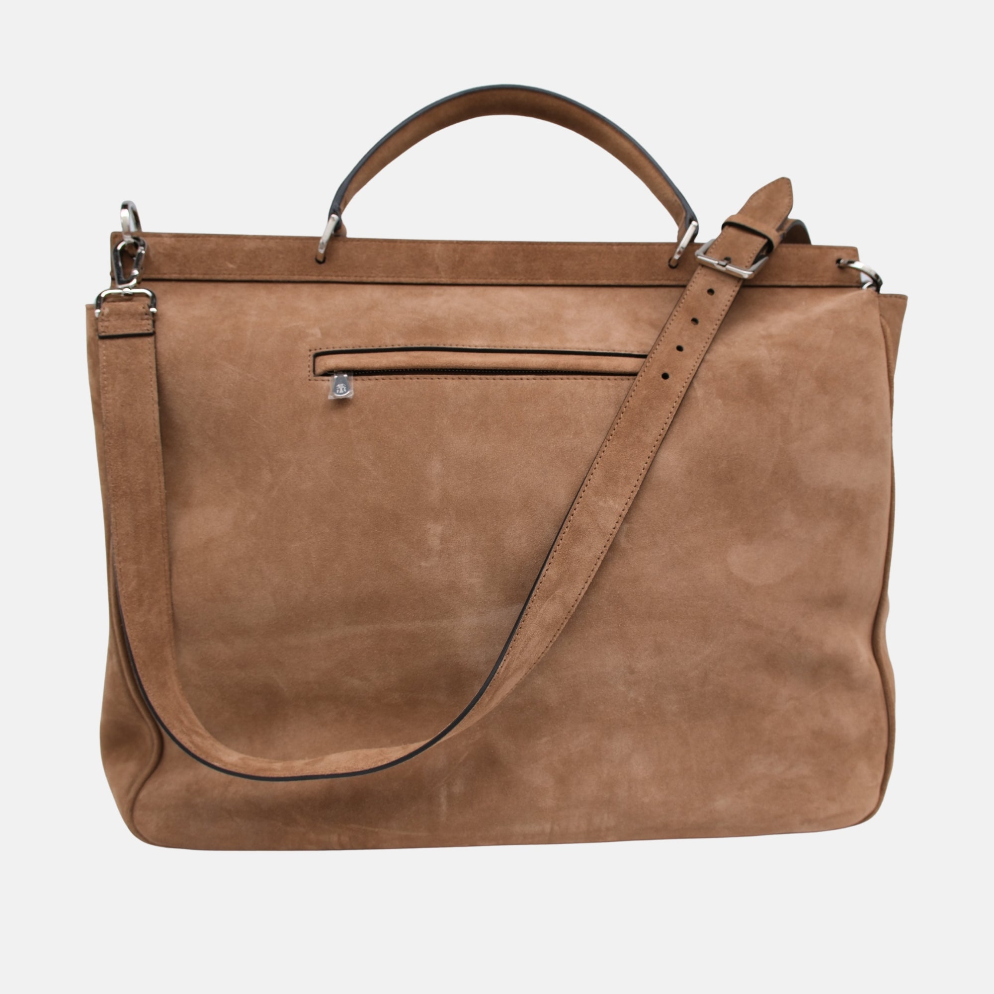 Brown Briefcase made of Leather (OS)