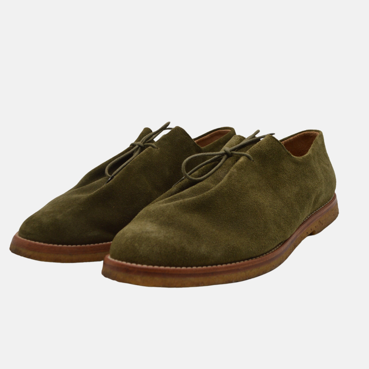 Grüne Schuhe aus Wildleder (EU 45)