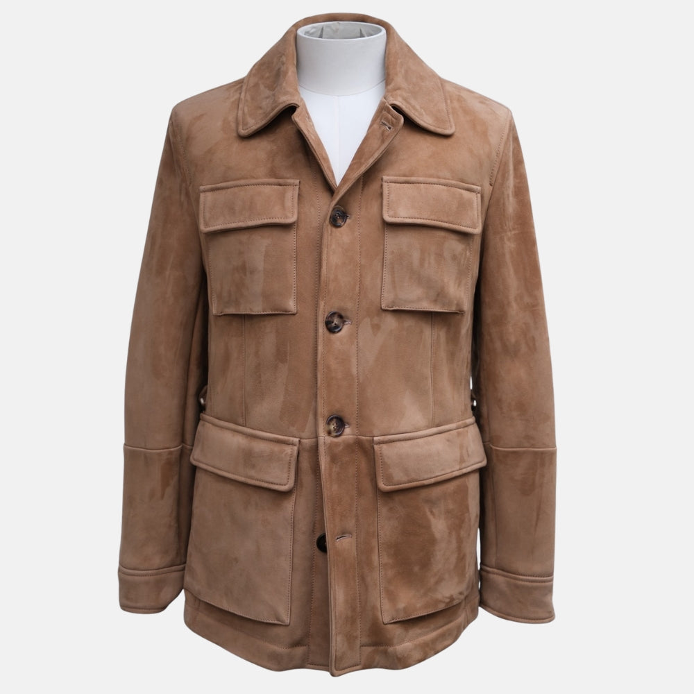 Brown Traveller Shearling Field Jacket (M)