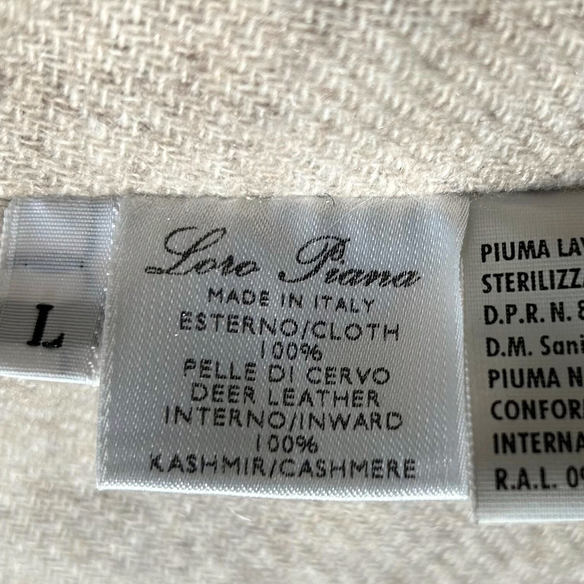 Dark Brown Down Vest made of Leather (L)