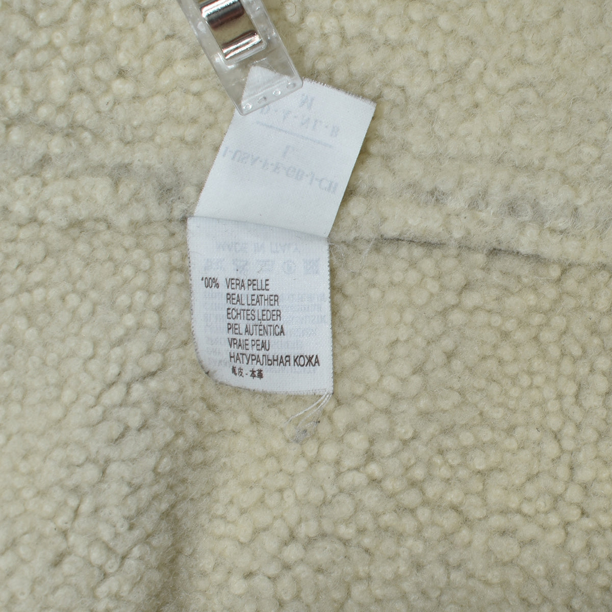 Light Brown Double Breasted Shearling Coat (L)