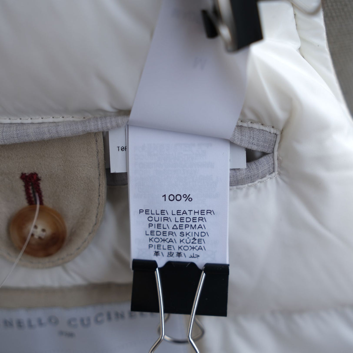 Brunello Cucinelli Suede Leather Vest Beige (M)