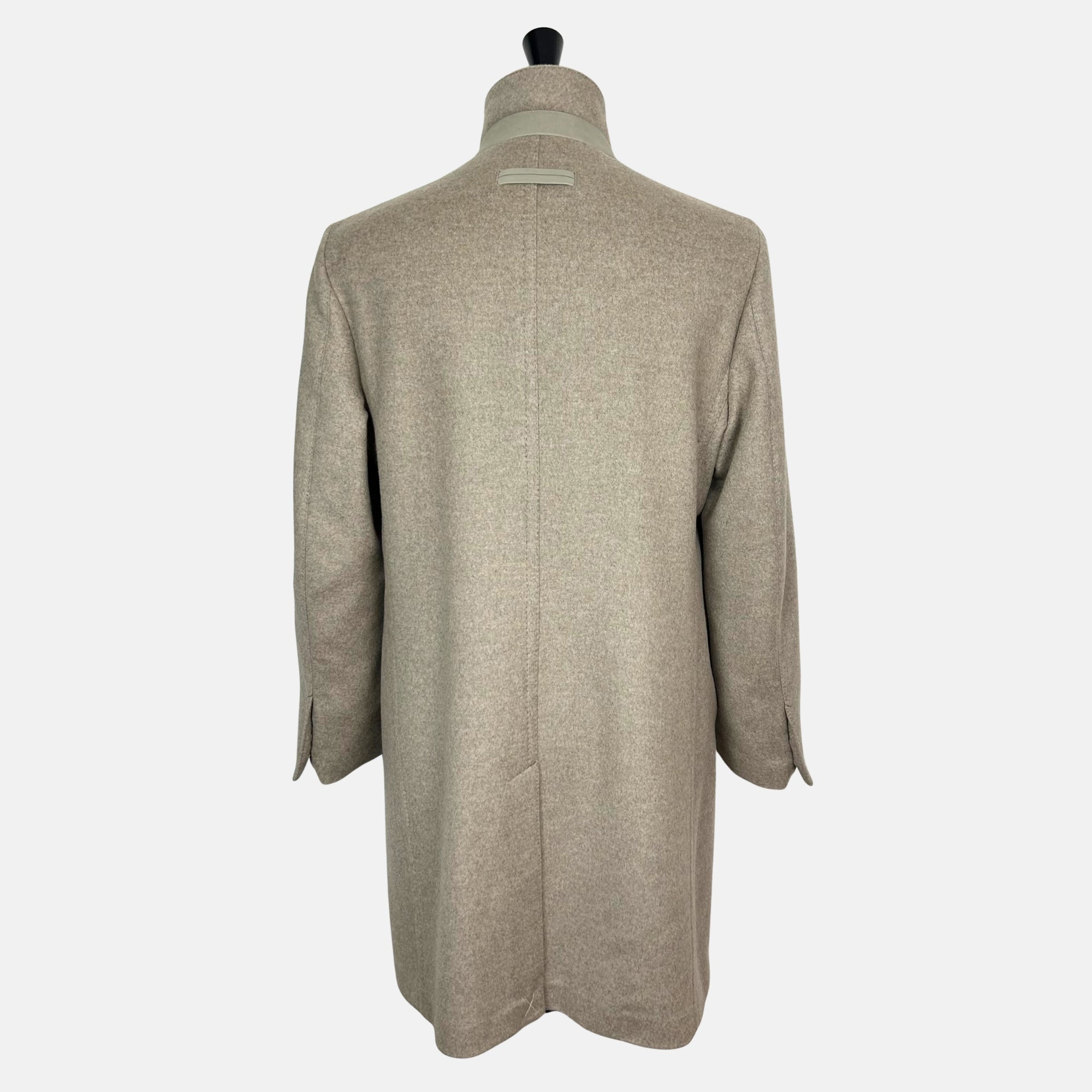 Greige Melange Coat made of Cashmere (EU 52)