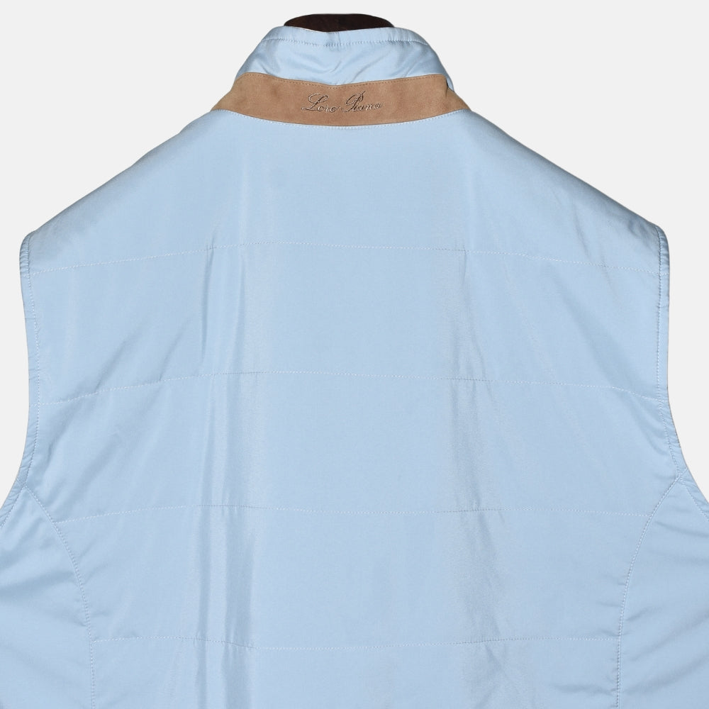 Light Blue-Offwhite Reversible Vest (XL)