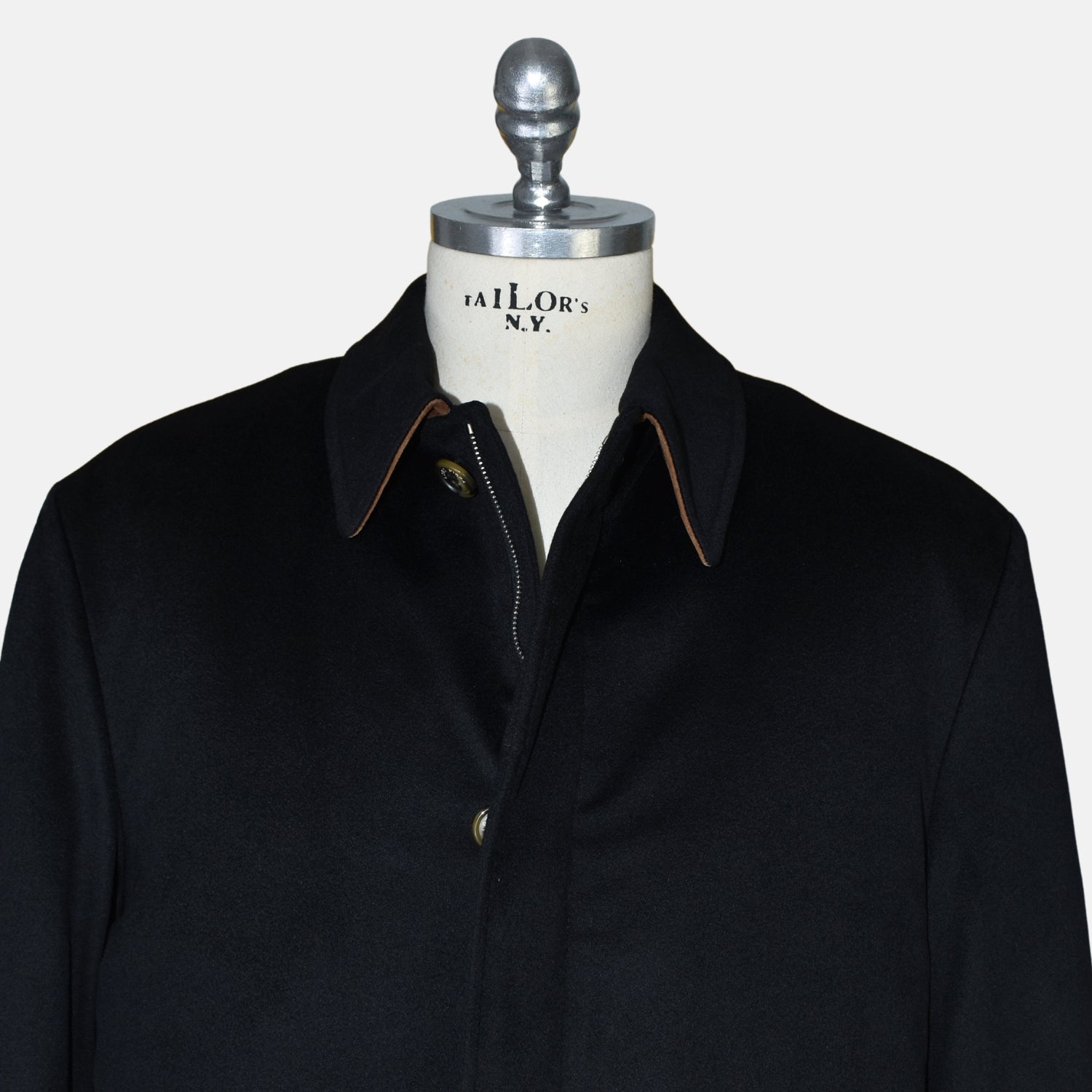 Black Beaver Lined "Storm System" Parka made of Cashmere (L)