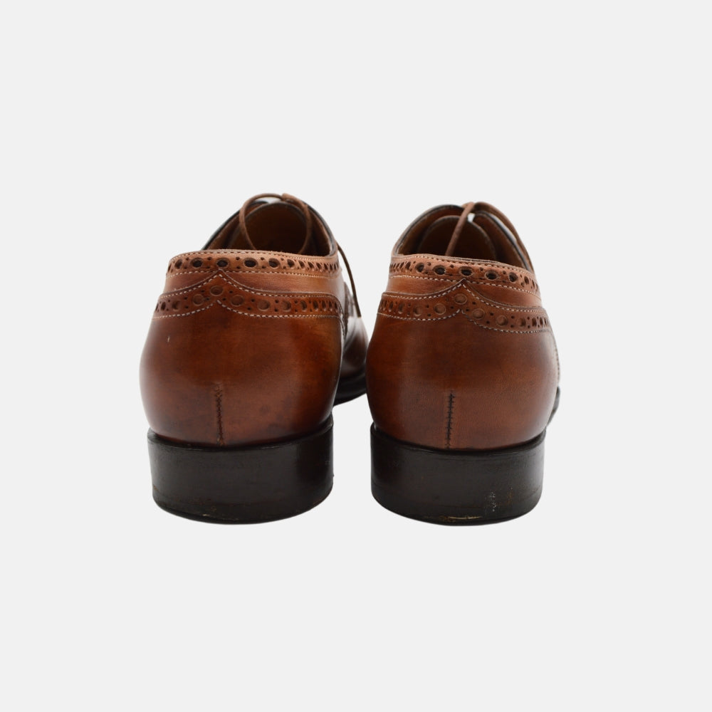 Cognacfarbene Schuhe aus Leder