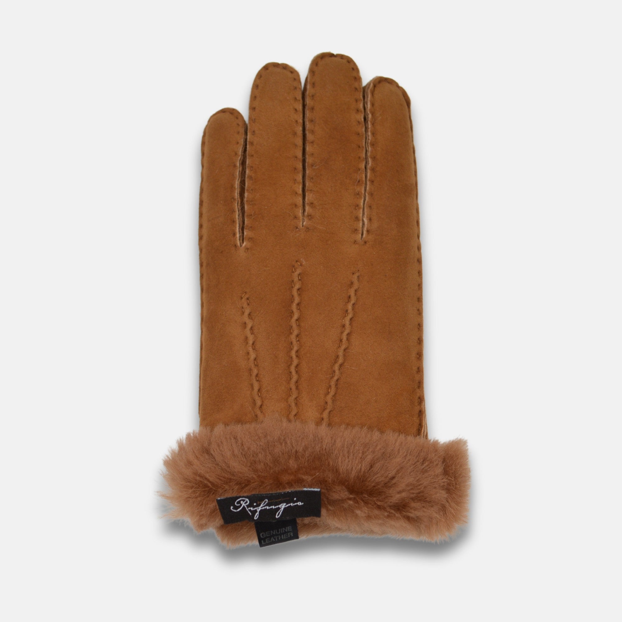 Brown Shearling Gloves