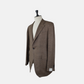 Brown Checked Blazer made of Linen