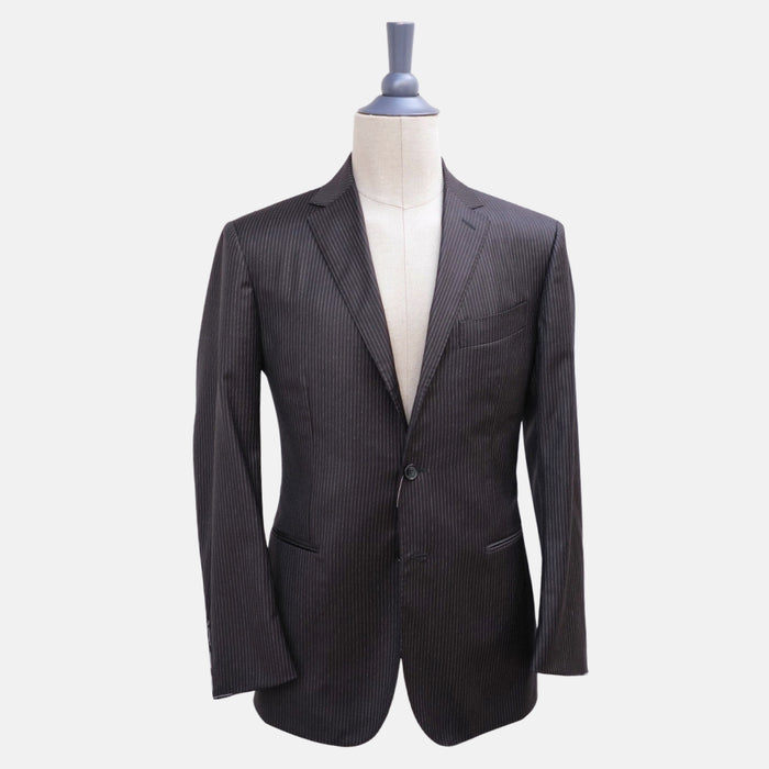 Charcoal Pinstriped Suit made of Wool (EU 48)