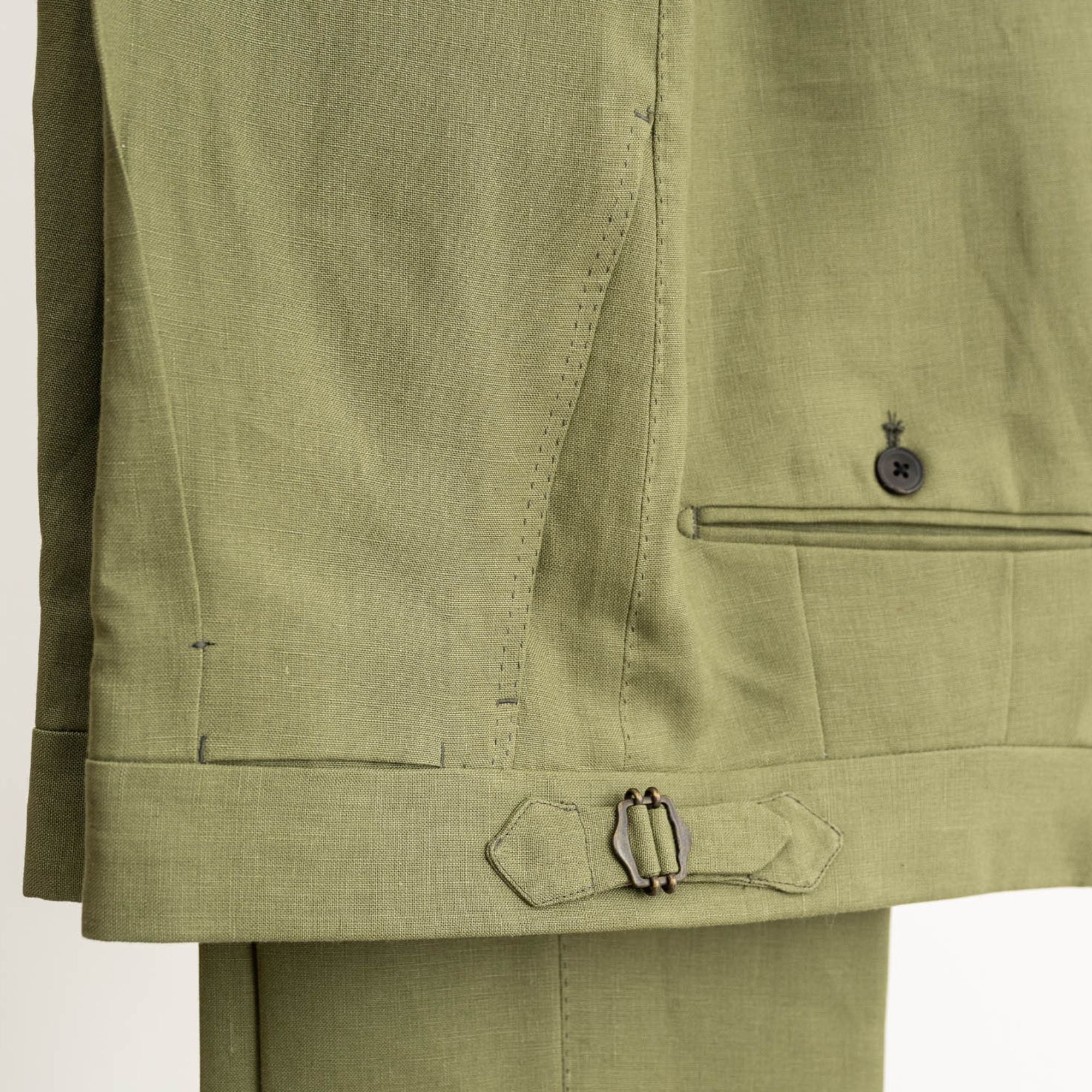 Green Pants made of Linen