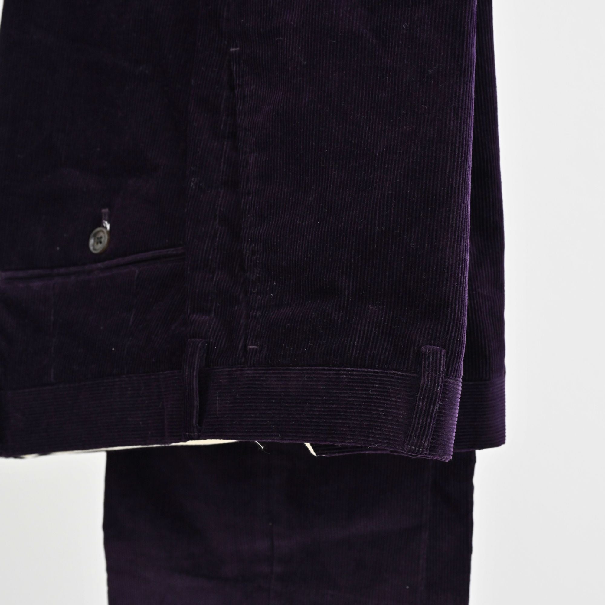 Purple Corduroy Pants made of Cotton